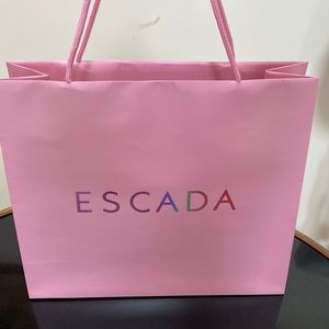 Escada Pink Authentic Paper shopping Bag